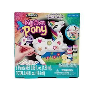 My Own Pony Paint Sticker Art Craft Design Set Gift Creative Kids